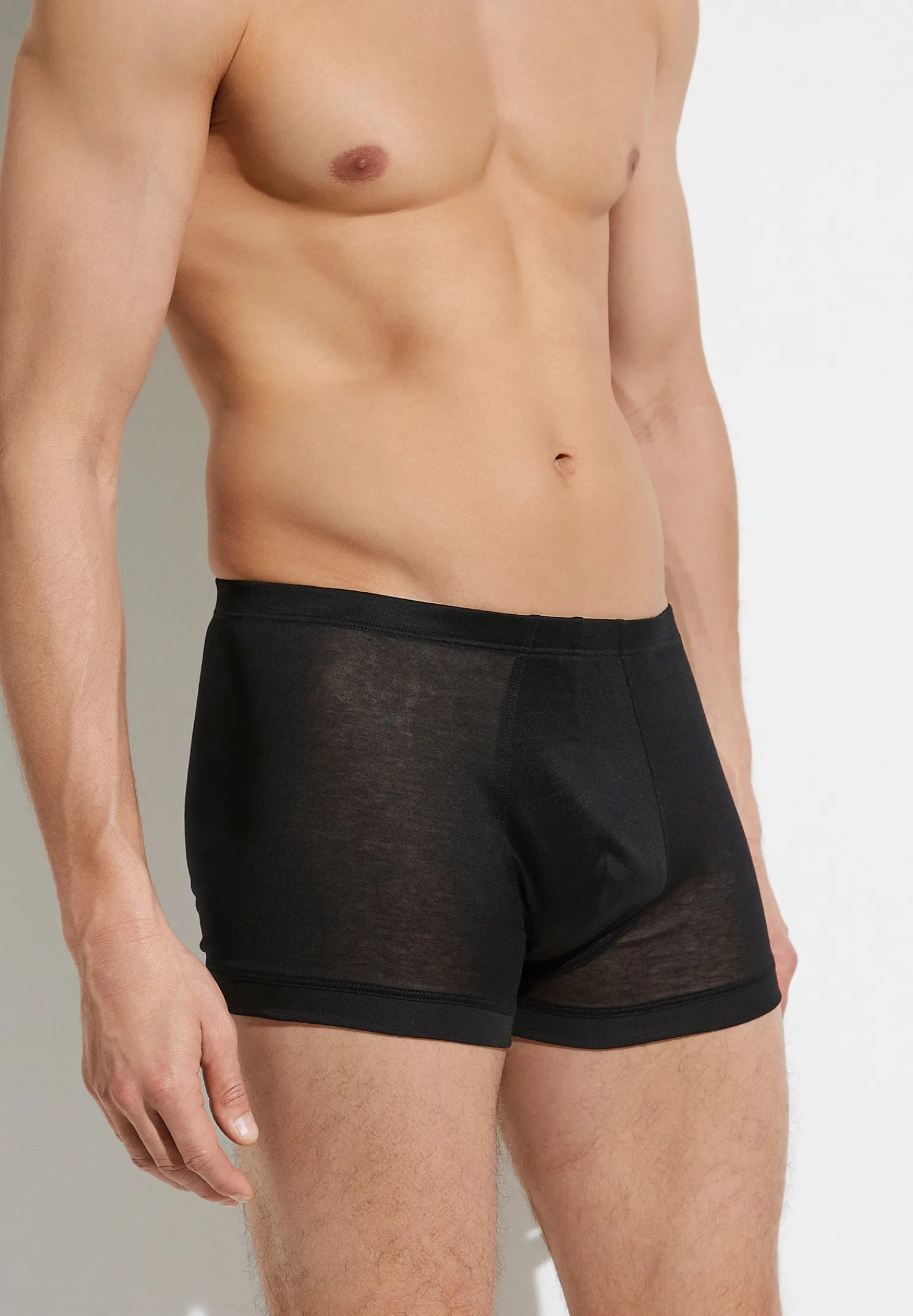 Royal Classic|Caleçons Et Boxer Briefs-Zimmerli Royal ClassicBoxer Trunk - noirSuper fins