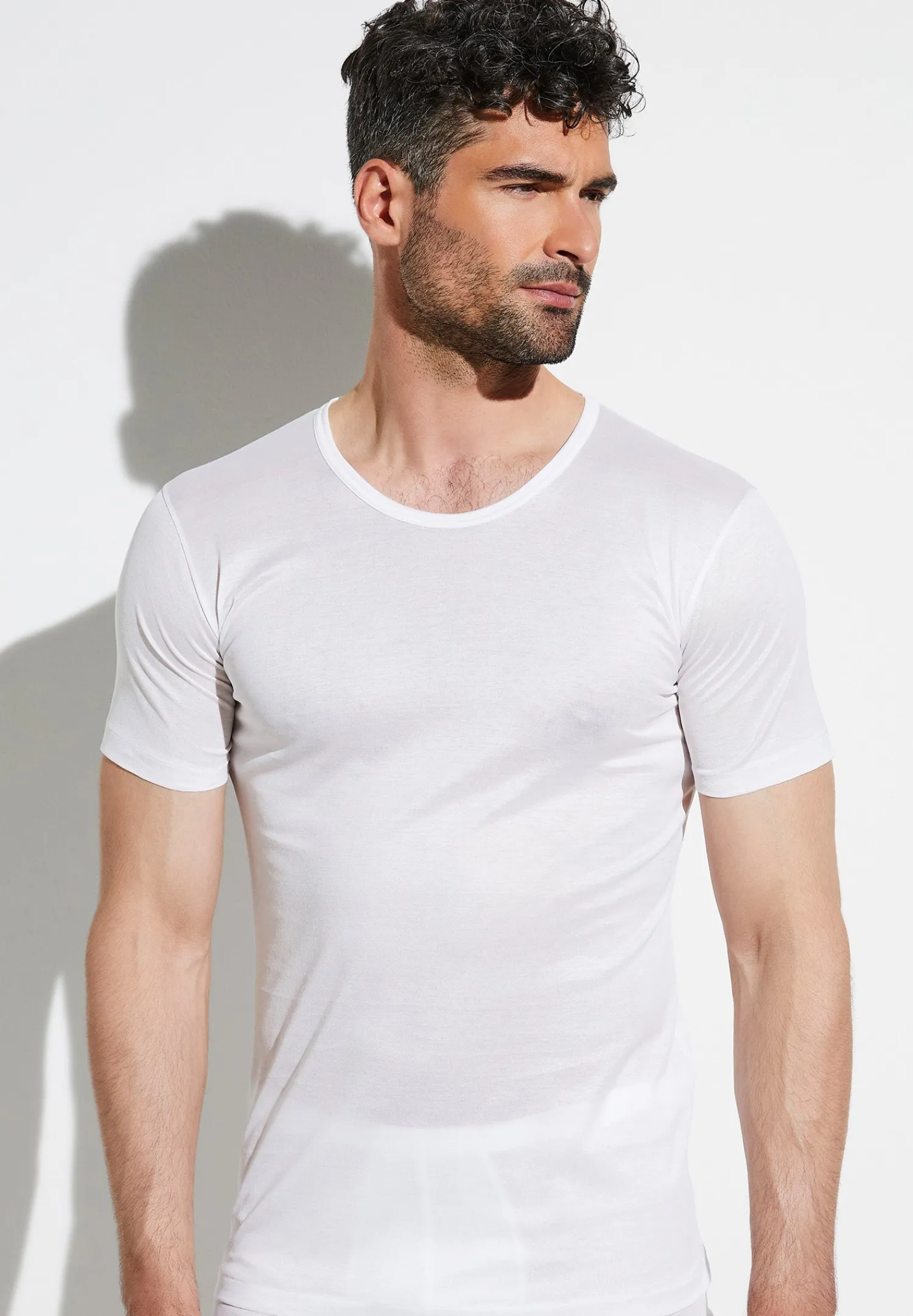 Royal Classic|T-Shirts-Zimmerli Royal ClassicT-Shirt à manches courtes - blancSuper fins