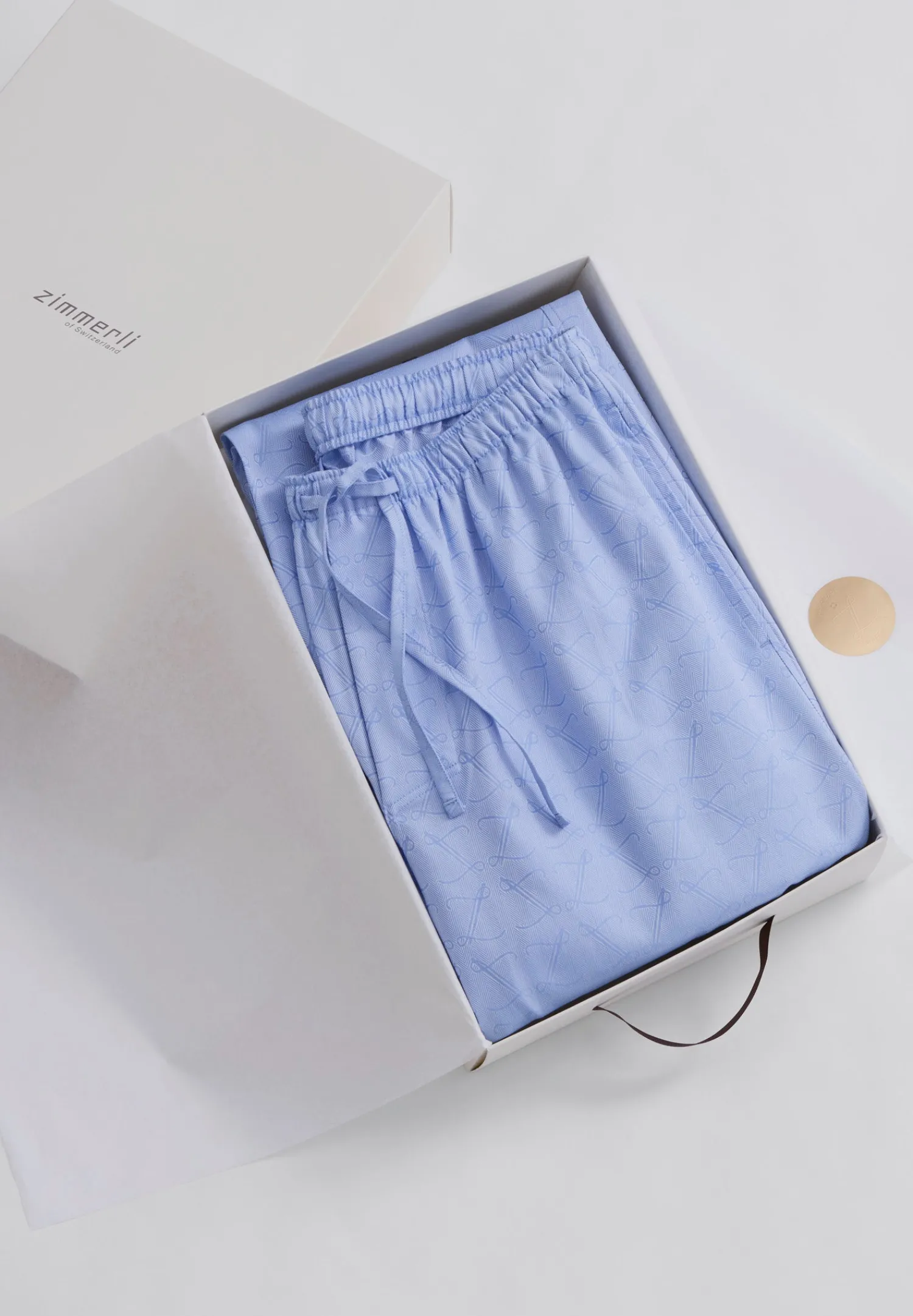 Pantalons|Pantalons-Zimmerli Sea Island WovenPantalon - blue