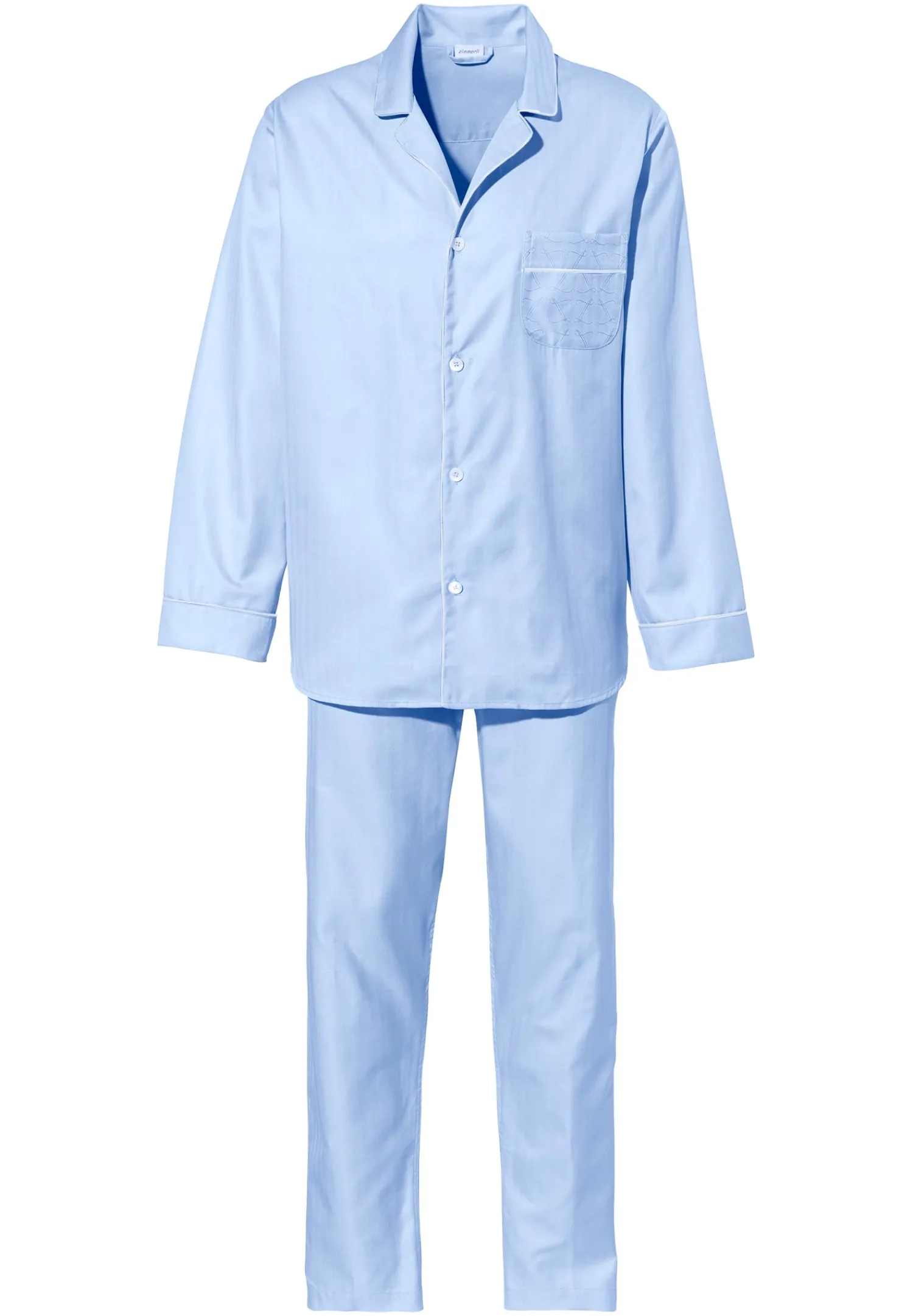 Pyjamas-Zimmerli Sea Island WovenPyjama longues - blue