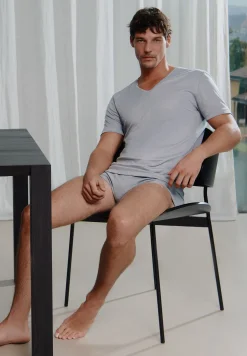 Sea Island|Caleçons Et Boxer Briefs-Zimmerli Sea IslandBoxer Trunk - smoky blue