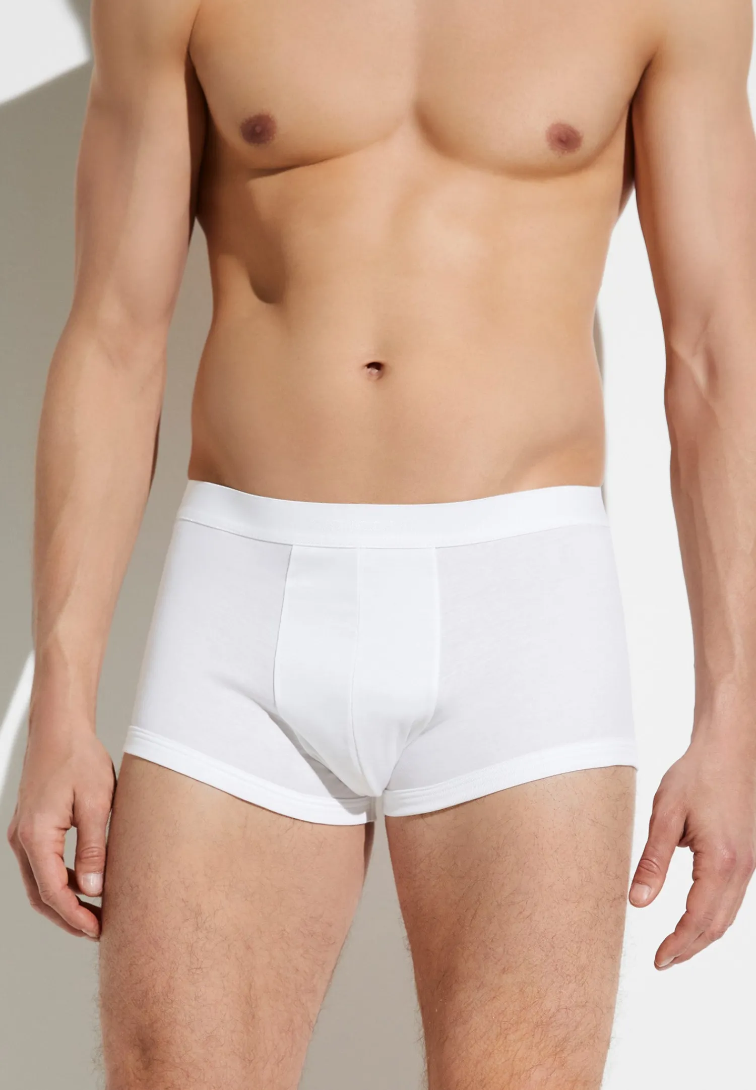 Sea Island|Caleçons Et Boxer Briefs-Zimmerli Sea IslandBoxer Trunk - white
