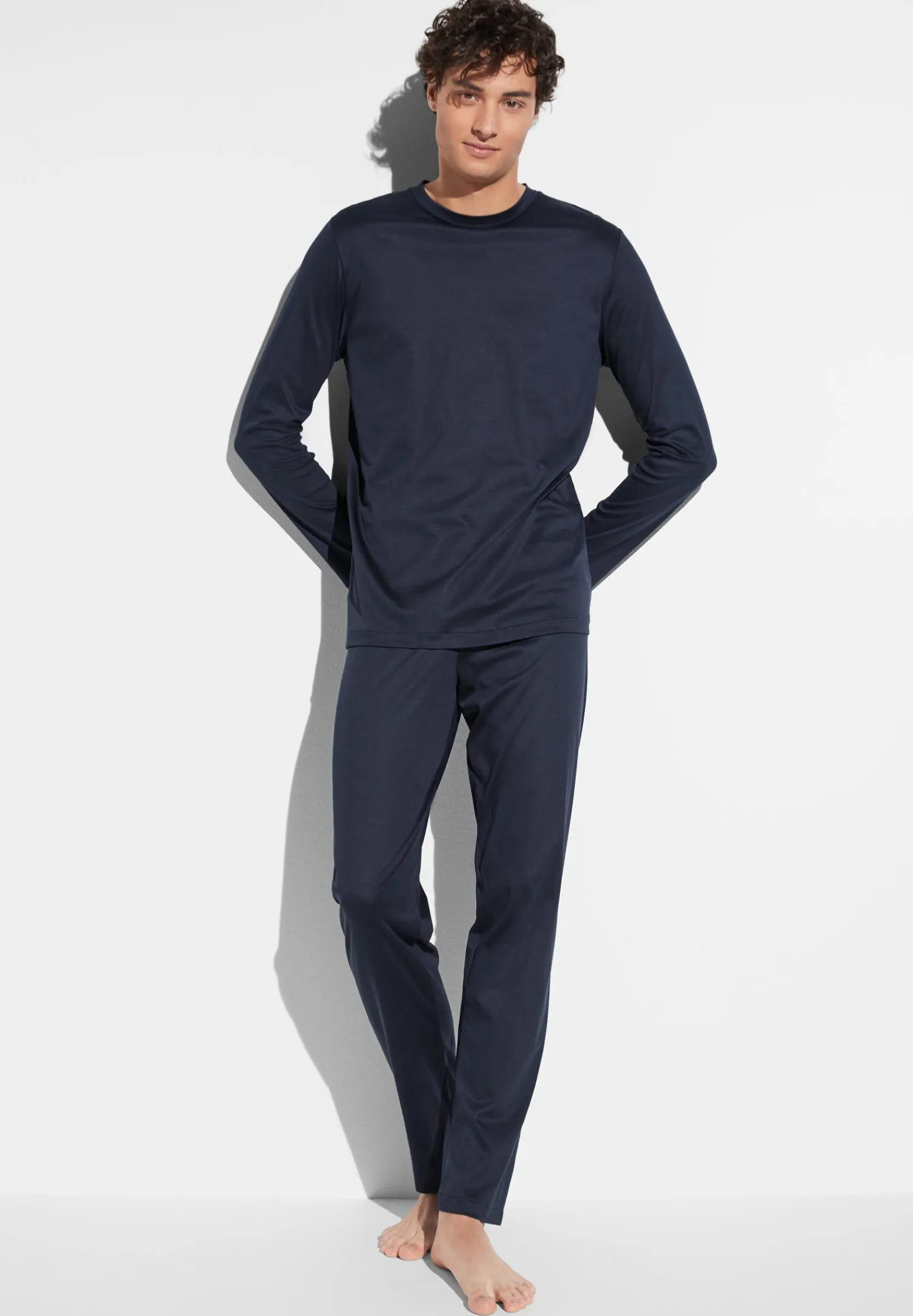Sea Island|Pyjamas-Zimmerli Sea IslandPyjama longues - navy