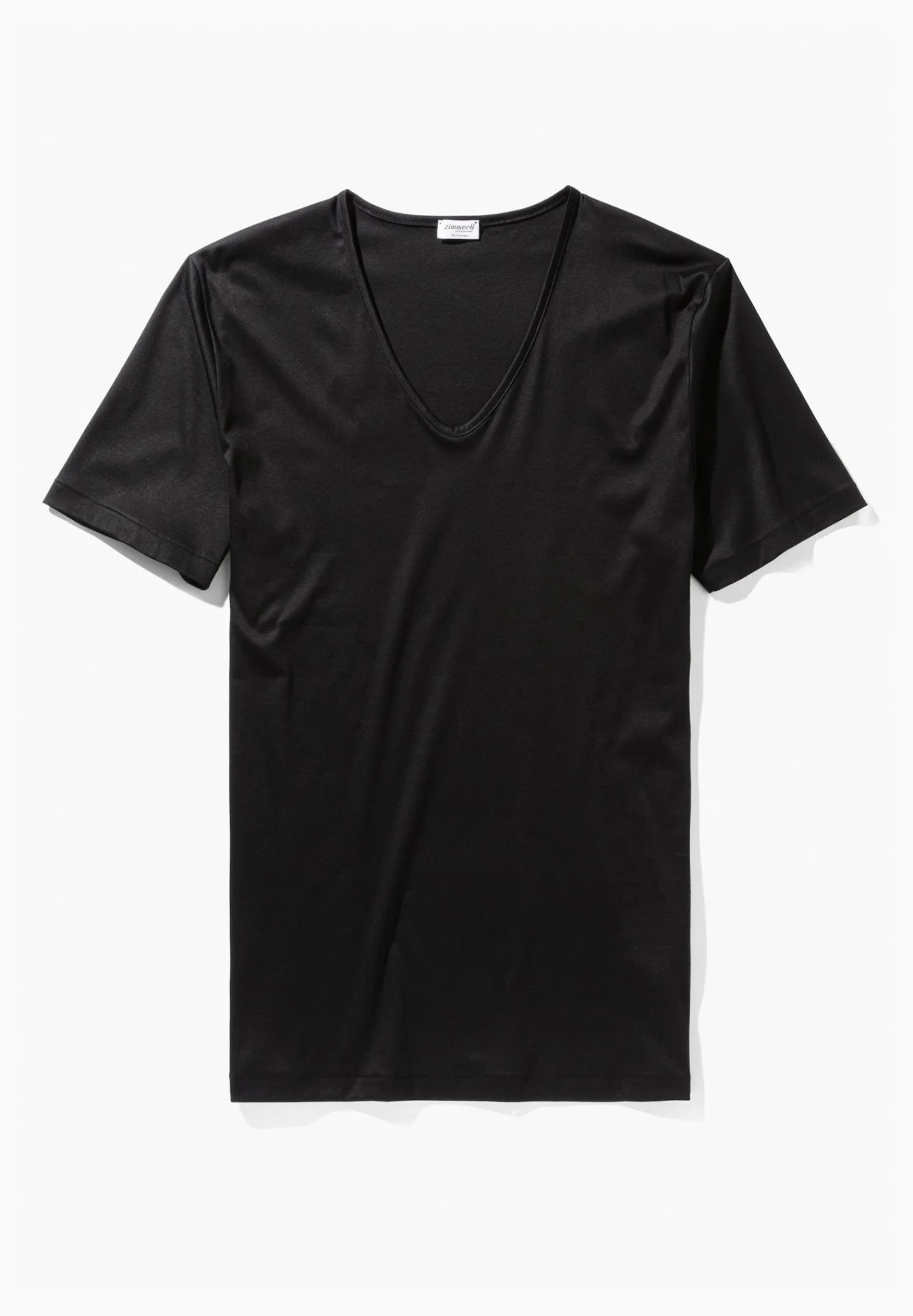 Sea Island|T-Shirts-Zimmerli Sea IslandT-Shirt à manches courtes col en V - black