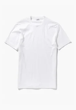 Sea Island|T-Shirts-Zimmerli Sea IslandT-Shirt à manches courtes, col rond - blanc