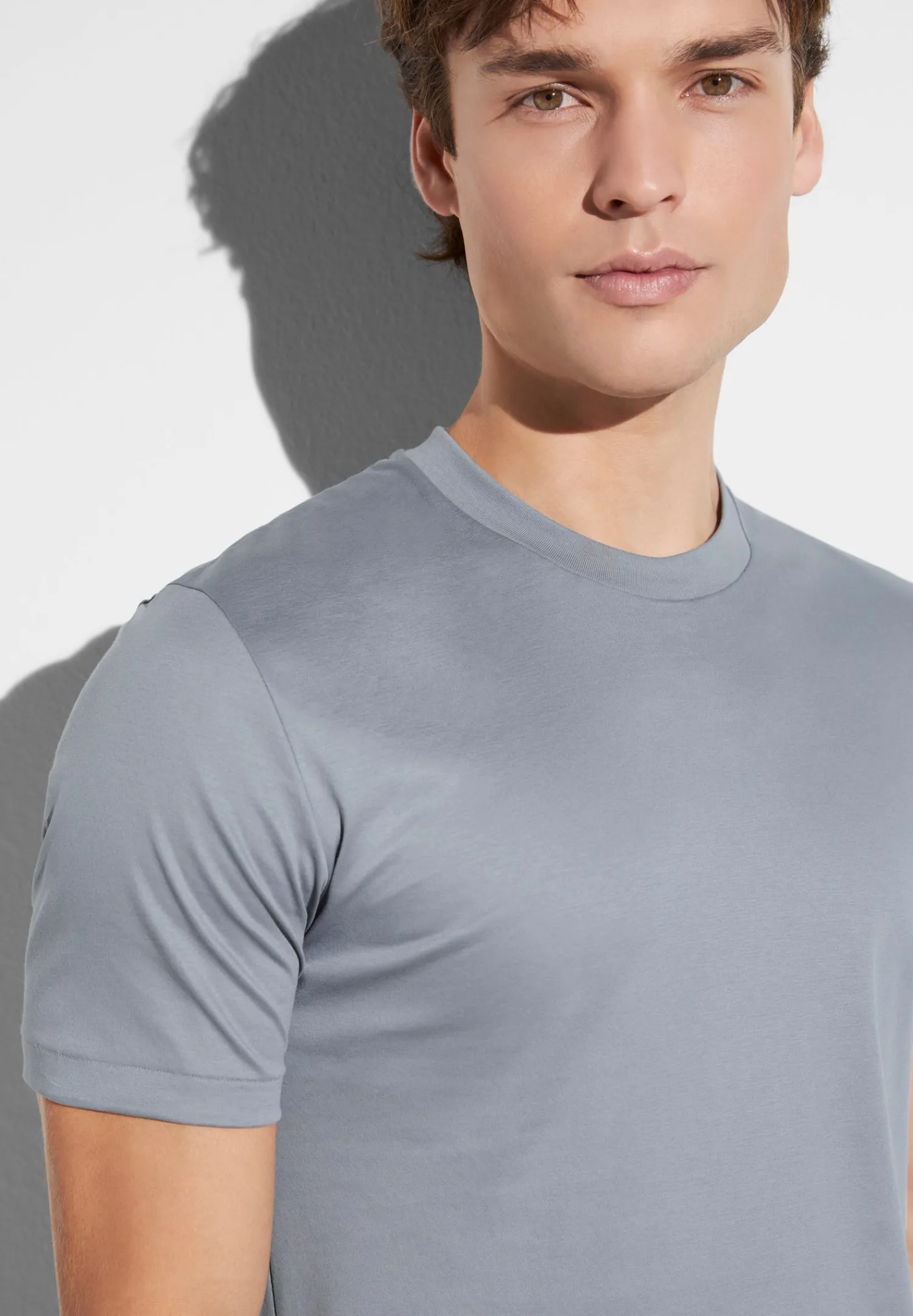 Sea Island|T-Shirts-Zimmerli Sea IslandT-Shirt à manches courtes - smoky blue
