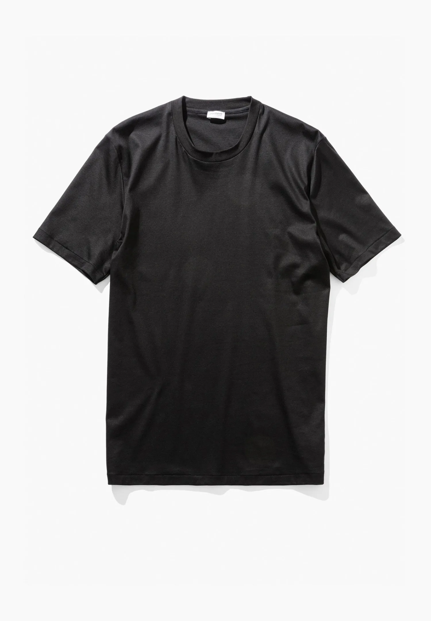 Sea Island|T-Shirts-Zimmerli Sea IslandT-Shirt à manches courtes, col rond - noir