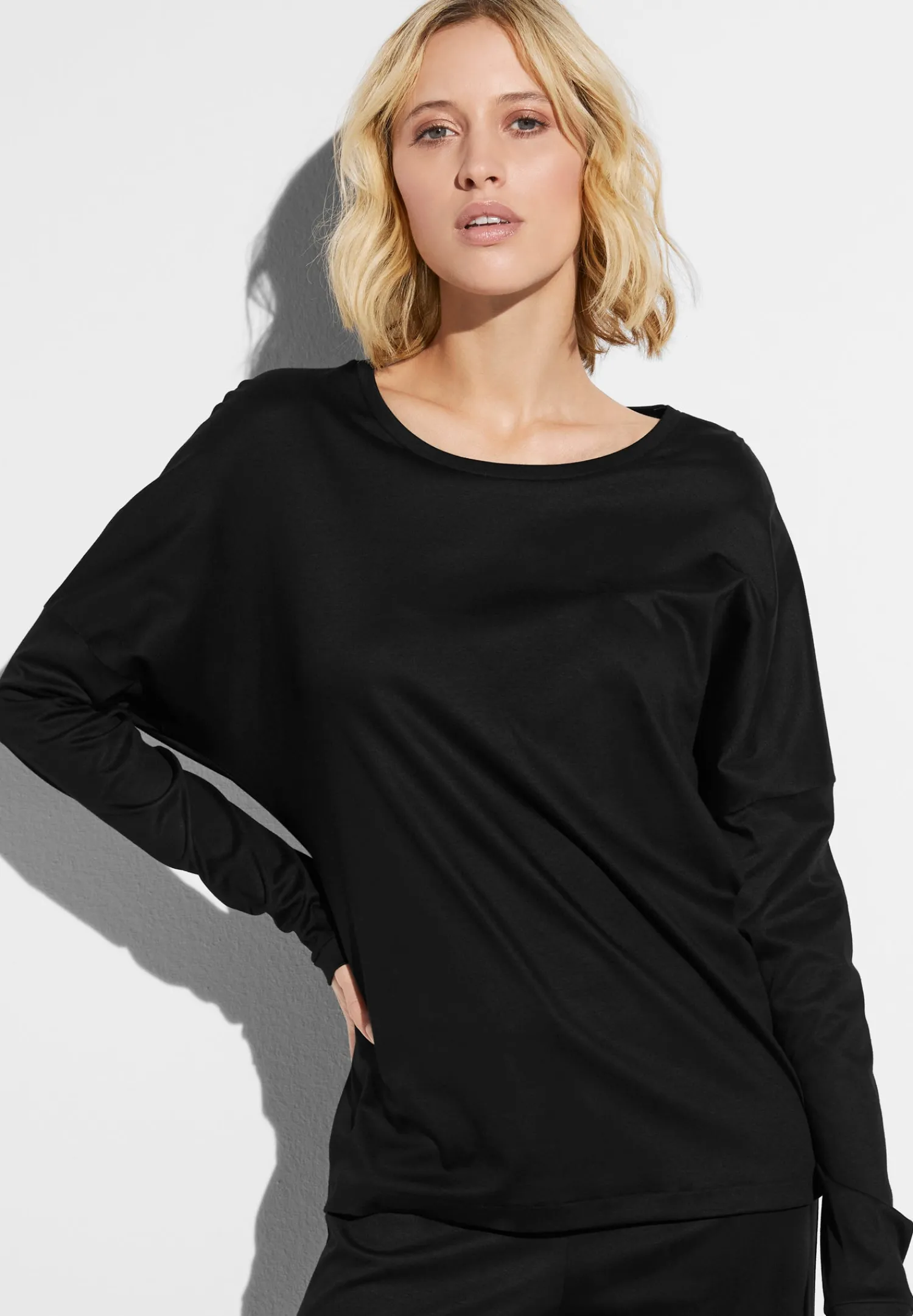 Sea Island|T-Shirts À Manches Longues-Zimmerli Sea IslandT-Shirt à manches longues - black