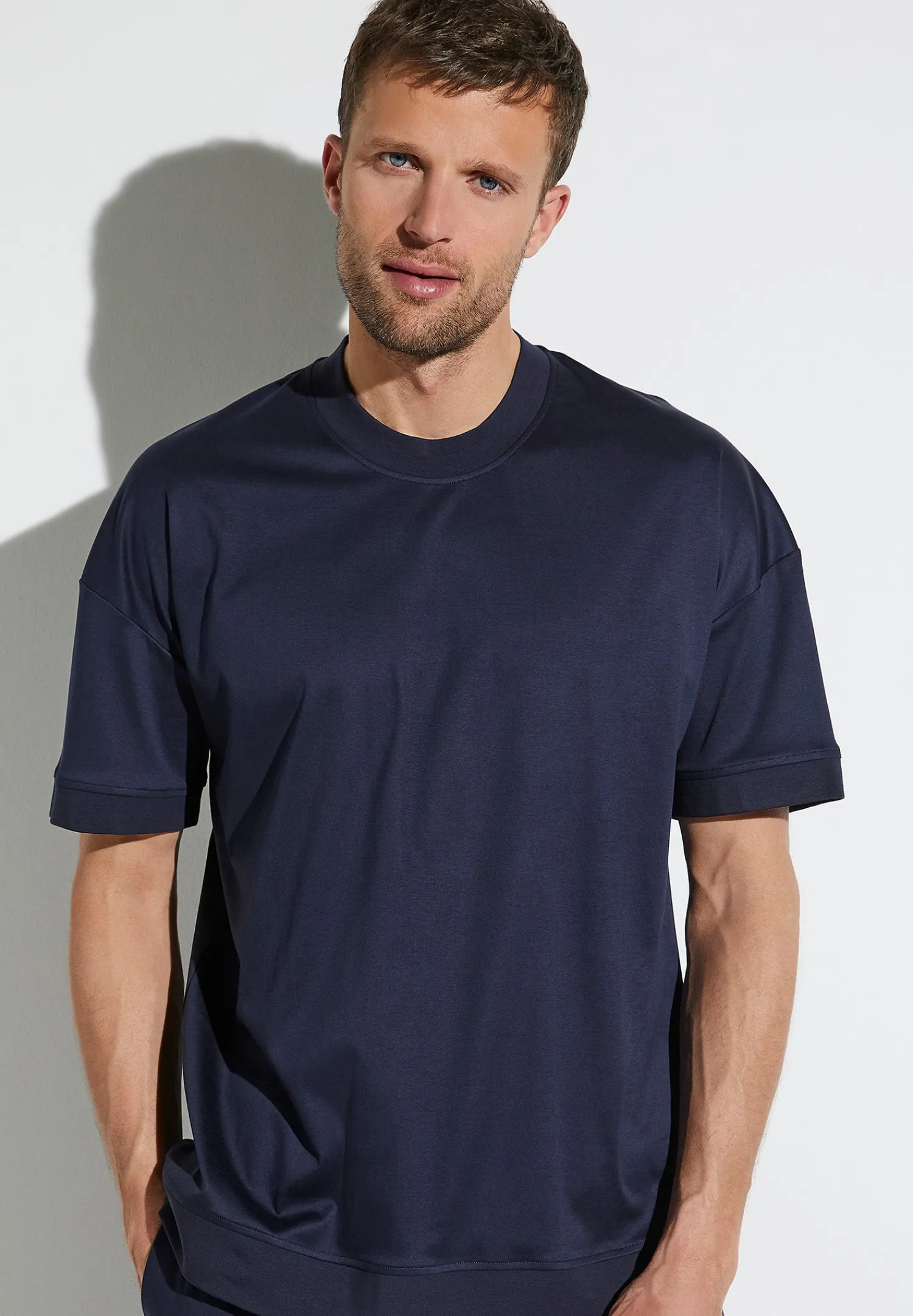 Sea Island|T-Shirts-Zimmerli Sea IslandT-Shirt à manches courtes - navy