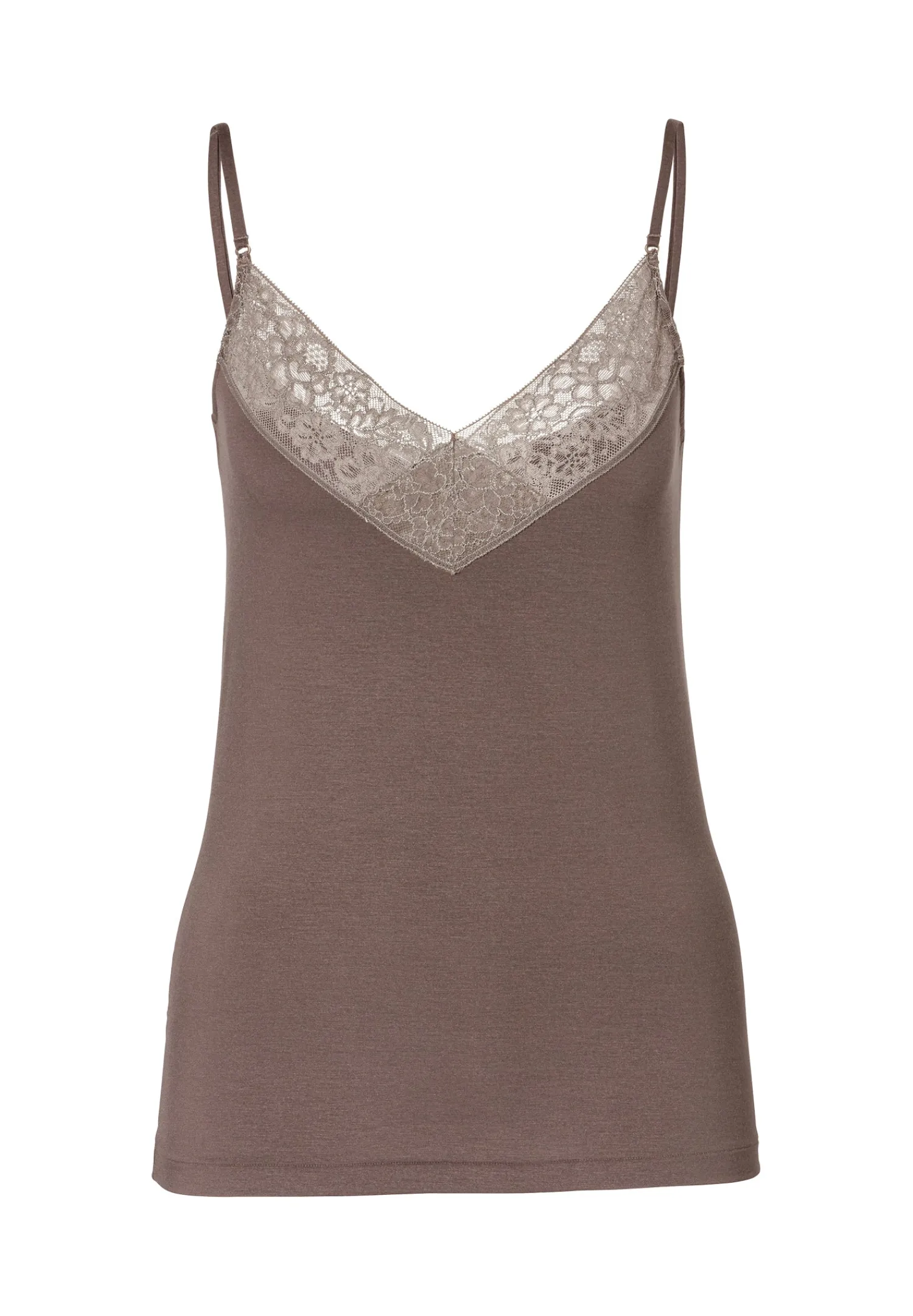 Tops Spaghettis-Zimmerli Sensual FashionCaraco fines bretelles - olive brown