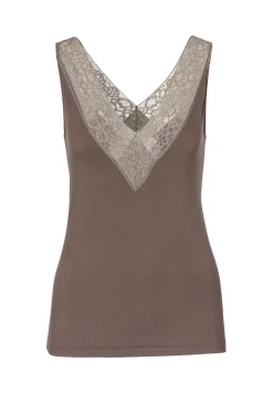 Tops-Zimmerli Sensual FashionTop - olive brown