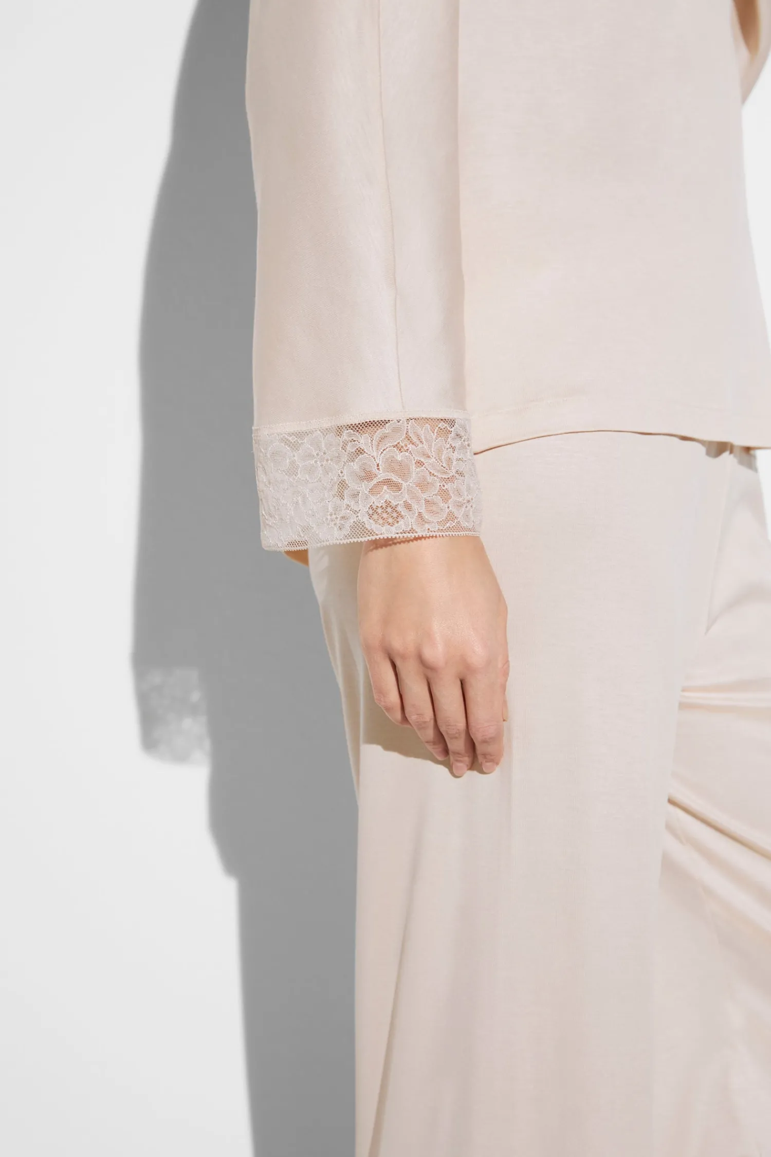 Pyjamas-Zimmerli Silk DreamsPyjama longues - vanilla