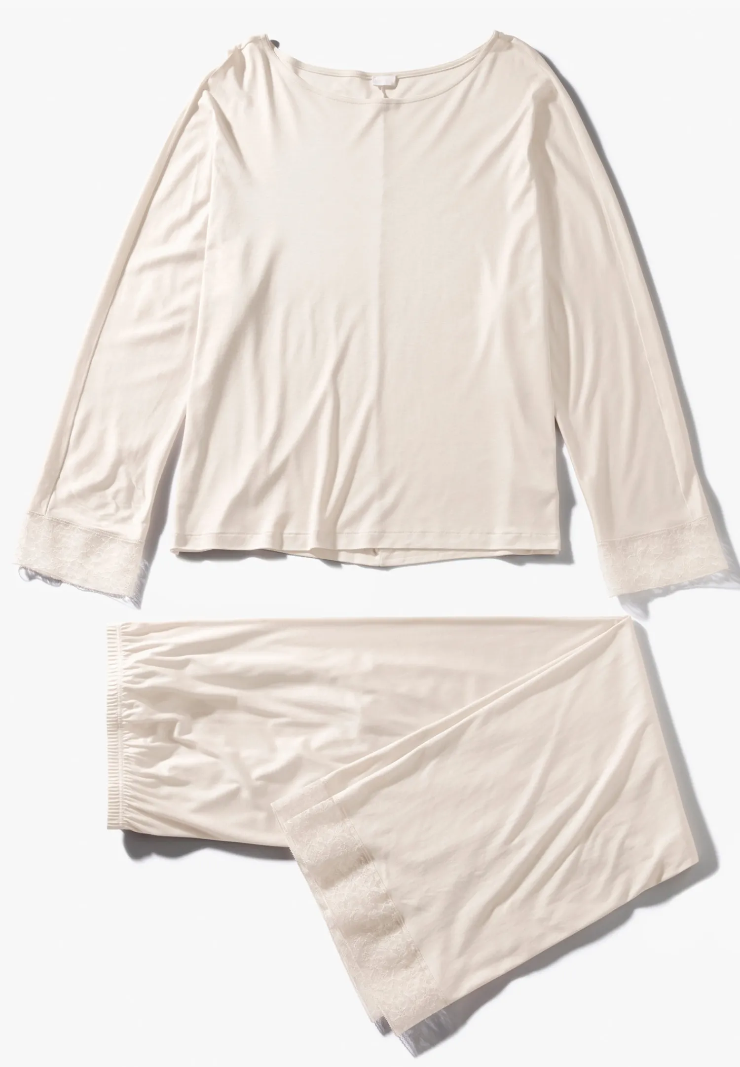 Pyjamas-Zimmerli Silk DreamsPyjama longues - vanilla