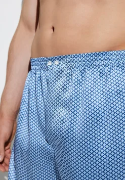 Silk Nightwear|Boxershorts-Zimmerli Silk NightwearBoxer Shorts - fant. Blue