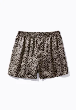 Silk Nightwear|Boxershorts-Zimmerli Silk NightwearBoxer Shorts - brown-black
