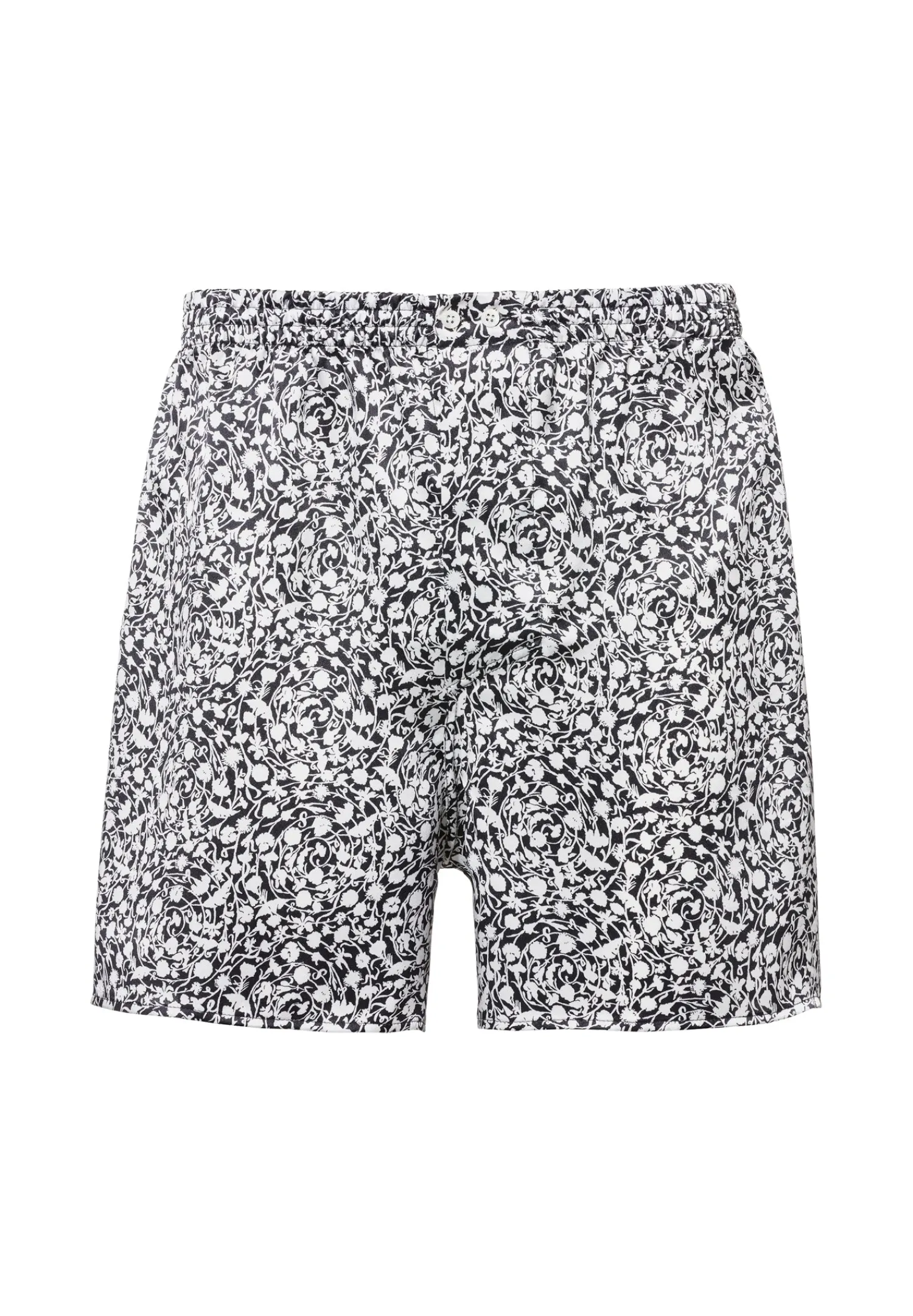 Silk Nightwear|Boxershorts-Zimmerli Silk NightwearBoxer Shorts - black-white