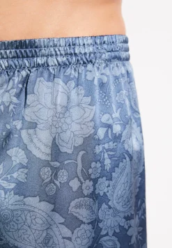 Silk Nightwear|Boxershorts-Zimmerli Silk NightwearBoxer Shorts - paisley blue