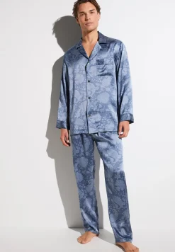 Silk Nightwear|Pyjamas-Zimmerli Silk NightwearPyjama longues - paisley blue