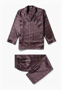 Silk Nightwear|Pyjamas-Zimmerli Silk NightwearPyjama longues - leaves