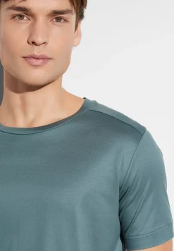 T-Shirts|T-Shirts-Zimmerli Sustainable LuxuryT-Shirt à manches courtes - jade