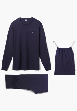 T-Shirts À Manches Longues|Pyjamas-Zimmerli Swiss Traveller SetManches longues - navy