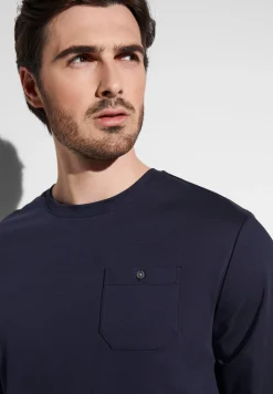T-Shirts À Manches Longues|Pyjamas-Zimmerli Swiss Traveller SetManches longues - navy