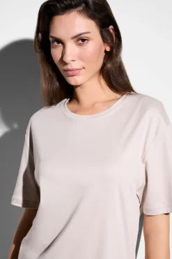 Pyjamas|Supreme Green Cotton-Zimmerli Swiss Traveller SetManches courtes - sand-navy