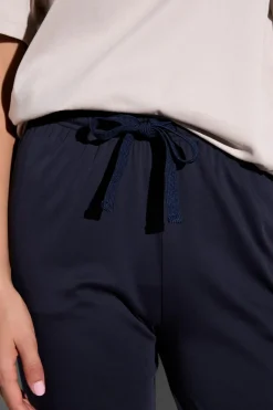 Pyjamas|Supreme Green Cotton-Zimmerli Swiss Traveller SetManches courtes - sand-navy