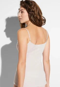 Wool & Silk|Tops Spaghettis-Zimmerli Wool & SilkCaraco fines bretelles - dove