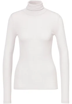 Wool & Silk|T-Shirts À Manches Longues-Zimmerli Wool & SilkCol roulé à manches longues - dove