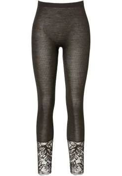 Wool & Silk|Leggings-Zimmerli Wool & SilkLeggings - black olive