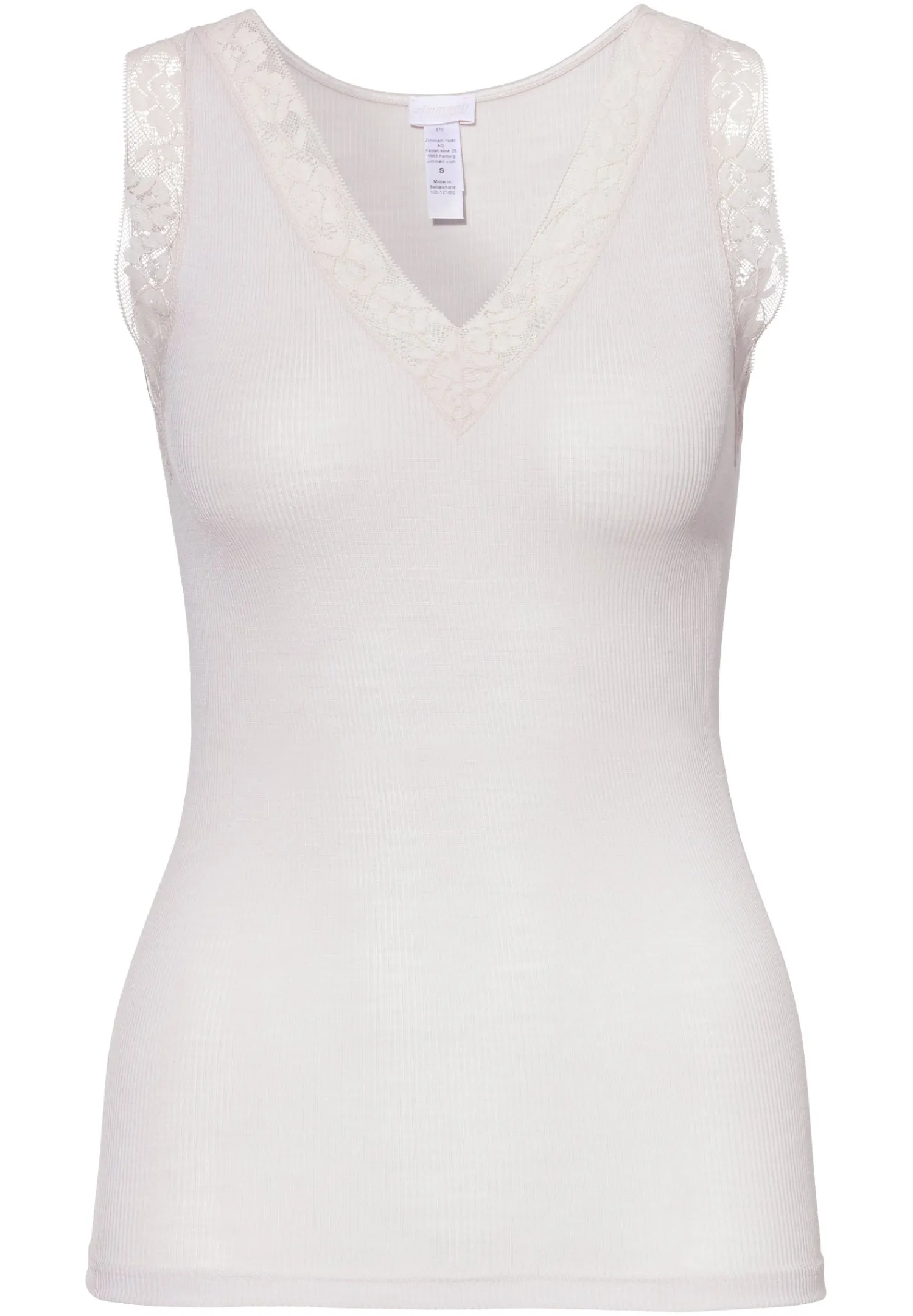 Wool & Silk|Tops-Zimmerli Wool & SilkTop - dove