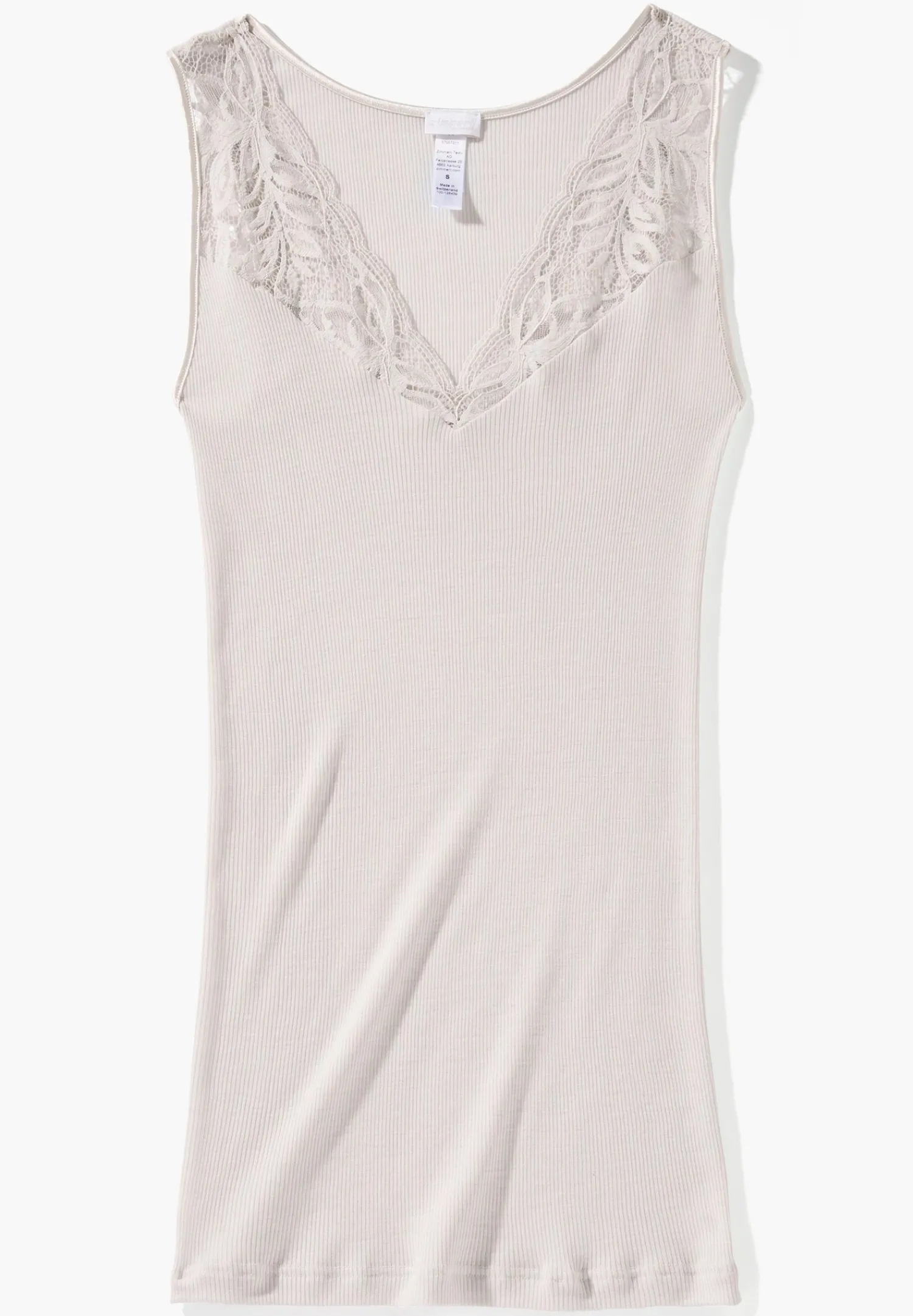 Wool & Silk|Tops-Zimmerli Wool & SilkTop - dove