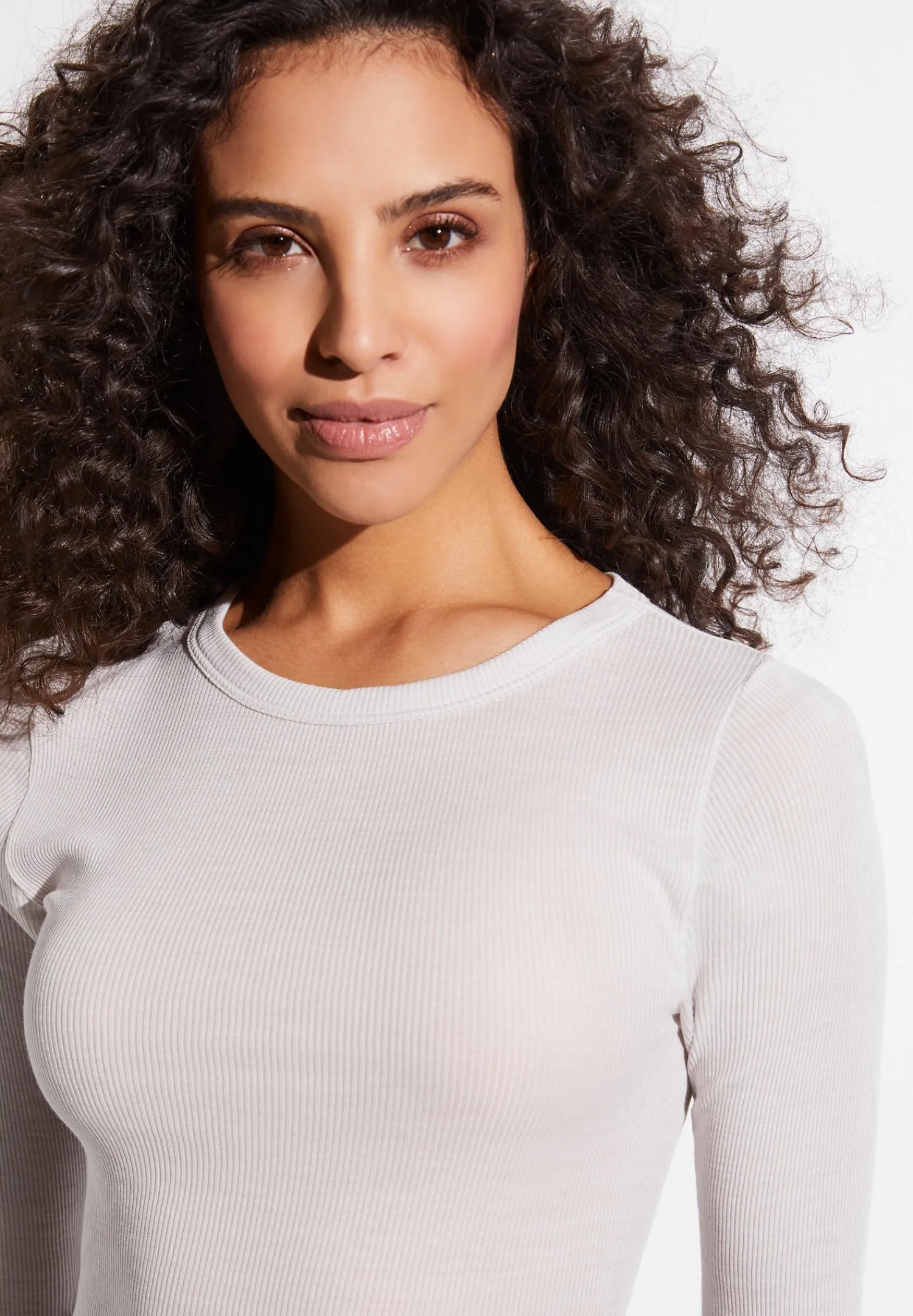 Wool & Silk|T-Shirts À Manches Longues-Zimmerli Wool & SilkT-Shirt à manches longues - dove