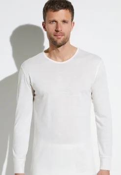 T-Shirts|Wool & Silk-Zimmerli Wool & SilkT-Shirt à manches longues - écru
