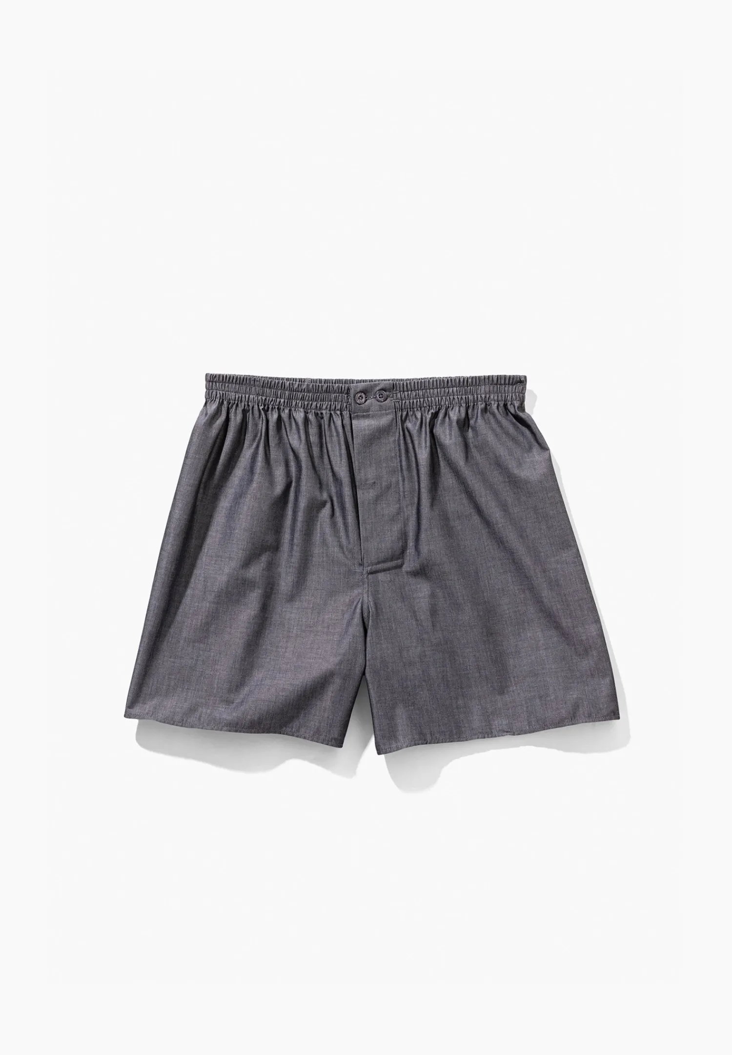 Woven Nightwear|Boxershorts-Zimmerli Woven NightwearBoxer Shorts - dark grey mélange