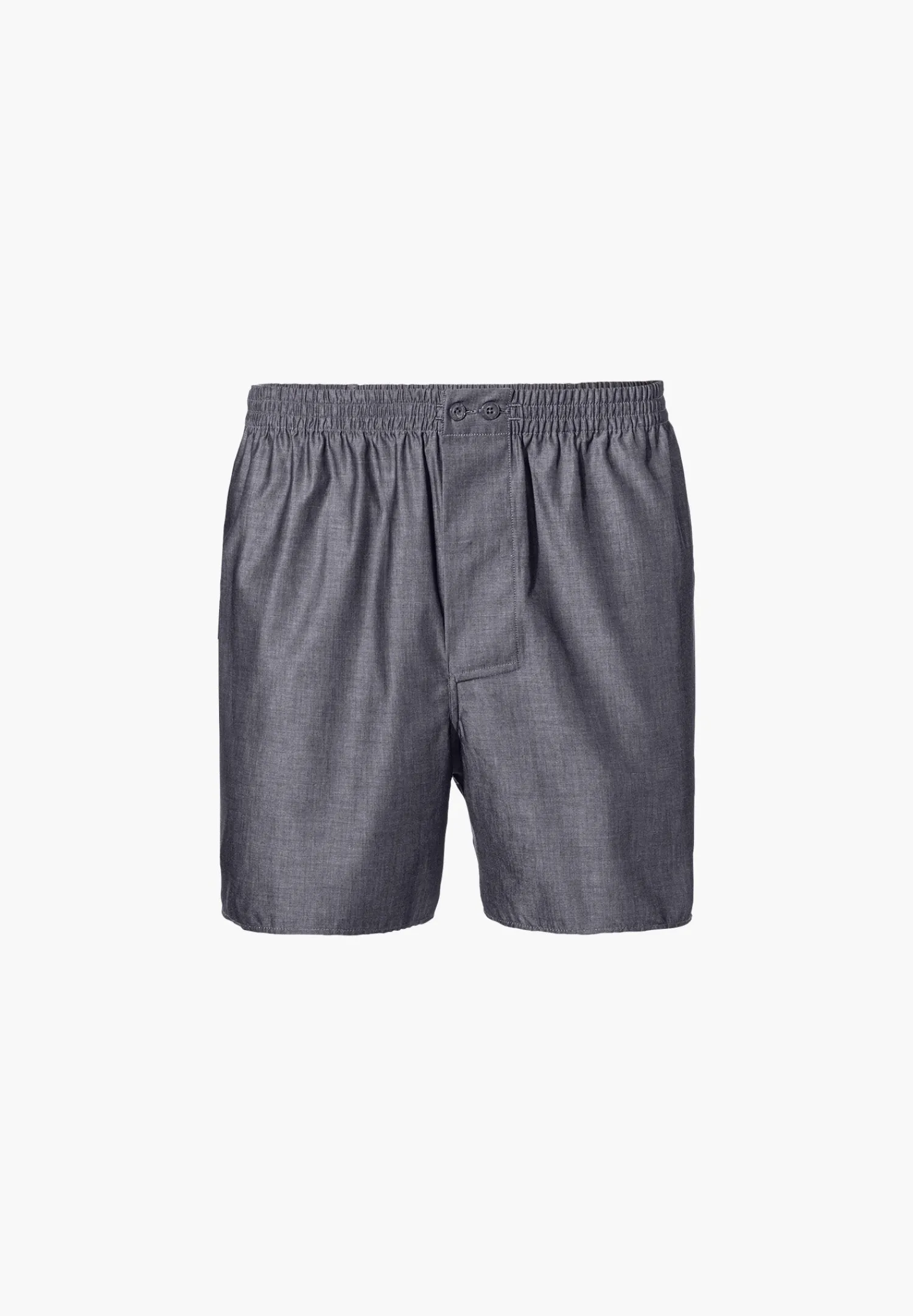 Woven Nightwear|Boxershorts-Zimmerli Woven NightwearBoxer Shorts - dark grey mélange